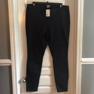 + Size Polka Dot Skinny Pants NWT
